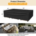 thumbnail image 2 of Funda para muebles de patio ONBRILL, 108 x 82 x 71 cm, impermeable, Oxford, 2 of 8