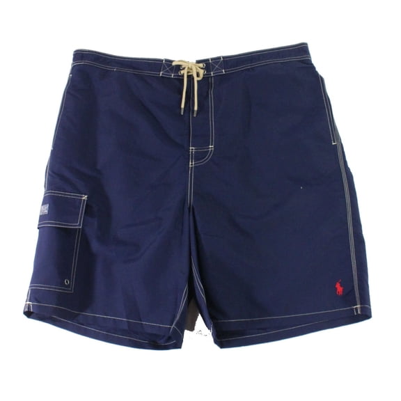 Mens Swimwear Navy Trunk Shorts Big 2X