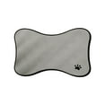 thumbnail image 5 of Dog Mat for Food and Water, Bone Shape Non-Slip Pet Feeding Mat for Under Dog Bowls Embroidered Microfiber Pet Bowl Water Absorbent Feeding Supplies, Silicone Material Waterproof And Non Slip, 5 of 6