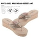 thumbnail image 5 of 1 par de chanclas de playa antideslizantes con suela de diamante perlado para mujer (rosa, talla 38, 24 cm, 7 EE. UU., 4,5 Reino Unido, 38 UE, 9,432 pulgadas), 5 of 7