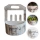 thumbnail image 3 of Light Grey Durable Plastic Flowerpot for Storage and Plant Display Perfect for Home or Office Use 6.5 Inches, 3 of 5