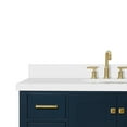 thumbnail image 6 of Ariel Cambridge 49 In. Oval Sink Vanity With White Quartz Countertop In Midnight Blue, 6 of 10