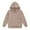 Khaki, variant on Girls Pullover Hoodie Sweatshirt for Toddlers and Kids Cozy Casual Wear