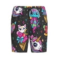 thumbnail image 4 of Gaeub Cat Icecream Printed Men's Short Pajama Pants, Lightweight Lounge & Sleep Bottoms Keep You Cool - 3X-Large, 4 of 9