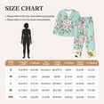 thumbnail image 4 of Fotbe Vintage Floral Pattern Long Sleeve Pajama Set for Women,Sleepwear Set,2-piece Loungewear Set,Soft PJs Comfy Nightwear with Pockets -Medium, 4 of 7