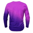 thumbnail image 5 of LODIENY Men's Henley Shirts Classic Casual Tie Dye Gradient Print Basic Workout Tee Shirts Big and Tall Regular Fit Long Sleeve Cotton Button Ombre T Shirts Multicolor#36 M, 5 of 5