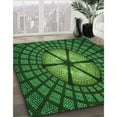 thumbnail image 3 of Ahgly Company Machine Washable Indoor Square Transitional Deep Emerald Green Area Rugs, 6' Square, 3 of 7