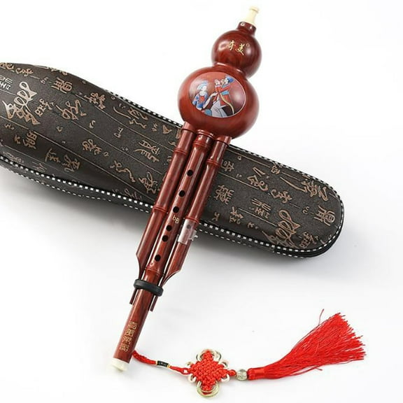 Hulusi Cucurbit Flute Performance Recording Stage Performance Cflat B-key Cucurbit Flute Musical Ethnic Instrument