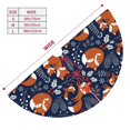 thumbnail image 3 of Yiaed Cute Foxes Print Christmas Tree Skirt , Tree SkirtsTree Mat for Christmas Winter Holiday Indoor Decorations-36", 3 of 7