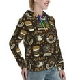 thumbnail image 6 of Kdxio coffee shop house Print Womens Oversized Hoodies Sweatshirts Hooded Pullover Tops Sweaters Casual-XX-Large, 6 of 7