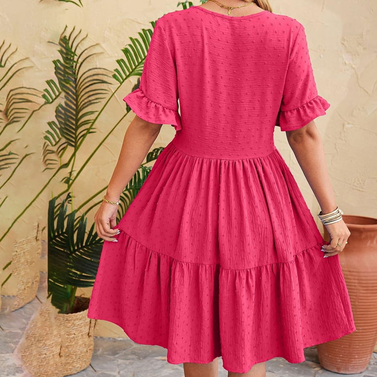knee length dresses for ladies Love Found Mauve Pink Tiered Midi Dress  Shop the Mint