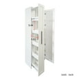 thumbnail image 5 of 70" Tall Kitchen Pantry Cabinet, Wood Cupboard with Glass Door, Pull-Out Shelves, Narrow Liquor Cabinet with Wine Rack, Glass Holders, for Living Room, 5 of 9
