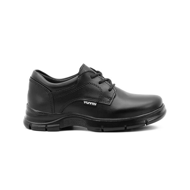 Zapato Escolar Ligero Para Niño Antiderrapante Soporte Arco negro 23
