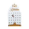 thumbnail image 3 of Calendario acrílico Ramadán Eid Mubarak Decoración Central de mesa Centro de escritorio Muslim Ramadan Advent Calendar for Home Cafe Estilo B, 3 of 8