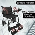 thumbnail image 3 of Fauteuil Roulant Électrique de Voyage Léger à 4 Roues avec Repose-Pieds Réglables - Alliage d'Aluminium Tout-Terrain 12 Mi Longue Portée Fauteuil Roulant Polyvalent pour Adultes, Aînés et Personnes Âgées - LiteRide Black, 3 of 8