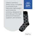 thumbnail image 7 of MeMoi Men's Argyle Bamboo Dress Crew Socks - Mens - Male, 10-13, Black, 7 of 7