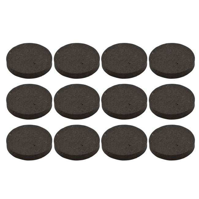 0.75 in. S845828 Self adhesive Rubber Grip Pads, Black