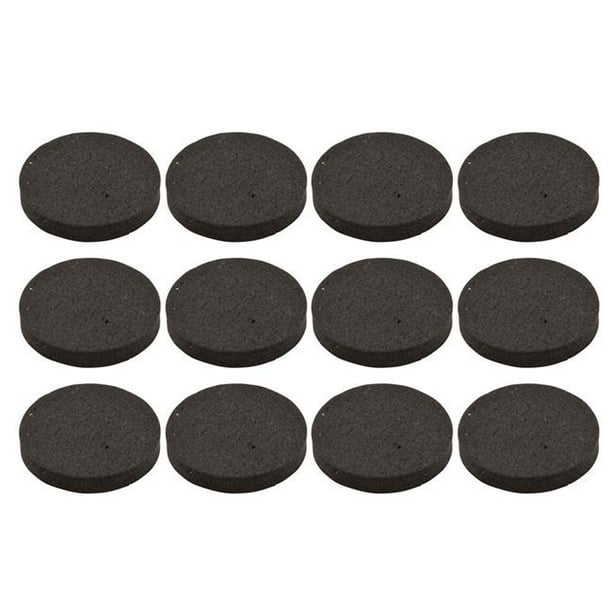 0.75 in. S845828 Self adhesive Rubber Grip Pads, Black