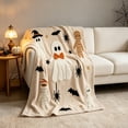 thumbnail image 2 of Halloween Flannel Throw Blanket, 39.4 x 59.06 Inch Festive Printed Thanksgiving Blanket for Sofa Couch Bed Bedroom Living Room Decor, 2 of 6