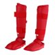 thumbnail image 4 of Espinilleras De Cuero PU De Alto Rendimiento Almohadillas Para Piernas Con Empeine MMA Muay Thai Artes Marciales Boxeo Kickboxing Entrenamiento Equipo L rojo Macarena Guardias Shin Instep, 4 of 8