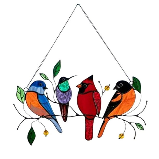 Ventana Adornos De Pájaros Manchados Atrapasol De Ventana Para Decoración Del Hogar sonducket HA041311-02