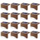 thumbnail image 1 of 16 Pack Fence Post Solar Lights for Patio Pool Stairs Step and Pathway, Weatherproof LED Deck Lights Solar Powered, 1 of 5