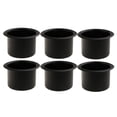 thumbnail image 1 of 6x Almacenamiento Interno Del Tenedor de Vaso Del Coche Cola Aleación de Aluminio Negro Soporte para Bebidas para Vehículos Recreativos Marinos, 1 of 8