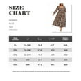 thumbnail image 7 of CASSIE LIZ Womens Dresses Plus Size 5X Long Sleeve Boho Square Neck Bubble Sleeve Brown Flowing Winter Maxi Dresses Holiday Wedding Date Guest 5XL 26W 28W, 7 of 7