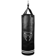 Venum Classic 70 lb Heavy Punching Bag Kit – Boxing & MMA Training – Black/White – 48” Assembled