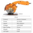 thumbnail image 4 of Speed Controller Electric Scissors with LED Electric Fabric Cutting Machine Tailor Cloth Cutter Tools 100/110/125 ,Easy to Use, 4 of 6