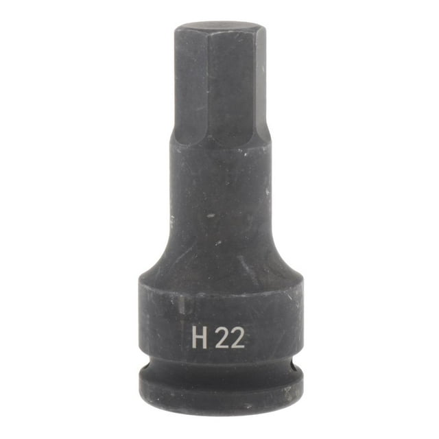koolsoo 3 / 4 \" Drive Impact Socket Hex | 1pc Metric Long Driver 22mm