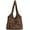 Brown Leopard, variant on Kukuzhu Fuzzy Shoulder Bag for Women Plush Hobo Bag Tote Handbag Soft Fluffy Handbag Purse Top Handle Bag Animal Pattern Satchels