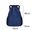 thumbnail image 2 of Khaki-14.1-15.4 inches Mochila con cordón Bolsa de gimnasio Sackpack String Sack Pack Bolsas Negro, 2 of 5