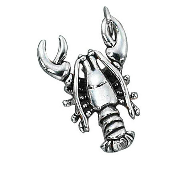 Sterling Silver 18" 1.2mm Box Chain Lobster Or Crawfish Pendant Necklace