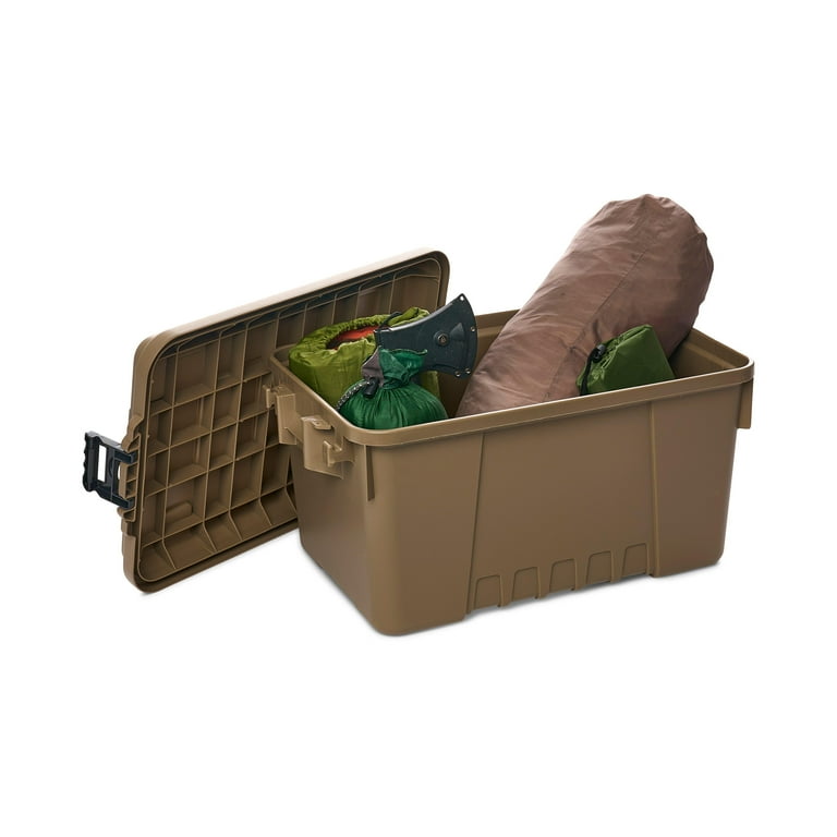 Plano Sportsman's Trunk, Desert Tan, 14-Gallon Lockable Storage