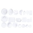 thumbnail image 1 of ORDDIART White Mini Tableware Toys 2 Sets 66Pcs For Kids Kitchen Playset, 1 of 4