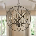 thumbnail image 6 of Livex Lighting - Aria - 12 Light Grande Foyer Chandelier In Shabby Chic, 6 of 9
