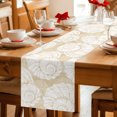 thumbnail image 5 of Table Runners 70 Inches Long Dress Scarves, Vintage Shell Beige Farmhouse Coffee/Dining/Kitchen Table Decor, Holiday Table Runner, Summer Ocean Coastal 13x70 Inch, 5 of 9
