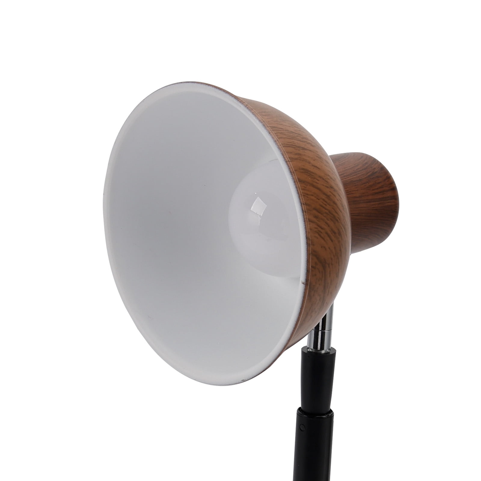 3-Color Dimmable LED Floor Lamp, Adjustable Standing Light for Living Room, Black Finish(Walnut)