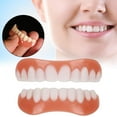 thumbnail image 2 of Wmool Snap On False Teeth Upper + Lower Dental Veneers Dentures Tooth Cover Set New~, 2 of 9