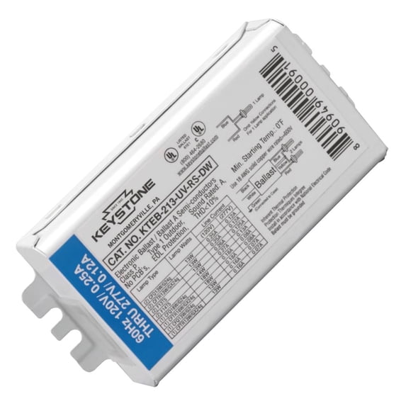 Keystone 00559 - KTEB-213-UV-RS-DW Compact Fluorescent Ballast