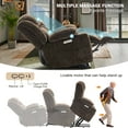 Power Lift Recliner Chair for Elderly , Massage Reclining Chairs with