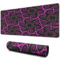 thumbnail image 1 of Pink Curly Pattern mouse Padswaterproofwashable Line Series for Office Home Work GamingmousematRubber Base Mousepad with Stitched Edges 31.5x11.8inches, 1 of 7