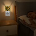 thumbnail image 3 of Square Light Sensor of LED Night Light, Sunflower Pattern Oil Painting Night Light Plug Into Wall for Kids Room, Bedroom, Bathroom, Kitchen, Hallway, 3 of 4