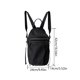 thumbnail image 3 of Mochila para mujer Mochila universitaria ligera Cremallera Color sólido para deportes al aire libre, 3 of 3