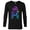 Black, variant on Star Wars R2-D2 Neon Gradient - Long Sleeve T-Shirt for Men - Customized-White