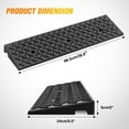 thumbnail image 2 of Nilight 2" Rise Curb Ramps, Heavy Duty Rubber Driveway Threshold Shed Ramp for Sidewalk Cars Lawn Mower Wheelchairs Motorcycles, 3300lbs Load Capacity, 2 of 7