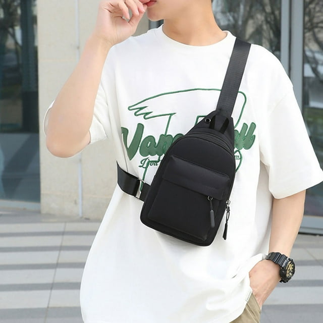 Summer Savings Qaailabf Strap Bag Crossbody Backpack With Headphone Hole Strap Backpack Hiking Backpack Multipurpose Crossbody Chest Bag