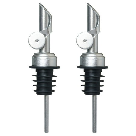 

2pcs Oil Pourer Oil Bottle Spout Stainless Steel Oil Bottle Dispenser Pourer