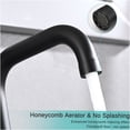 thumbnail image 4 of JERFIT 8 inch Widespread Bathroom Faucet in Matte Black with Pop-Up Drain, Brass Construction, Touch ON/OFF and 360° Swivel Spout, 4 of 7